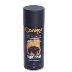საღებავი-სპრეი Cosmos Lac high heat შავი No.351 400 მლ