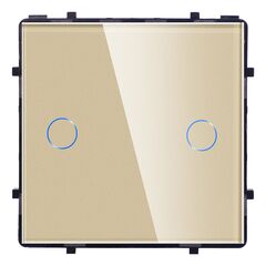 Выключатель без рамки сенсор Socket Elegant Wireless Wi-Fi 2 золото
