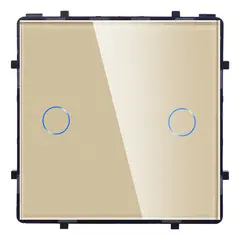 Выключатель без рамки сенсор Socket Elegant Wireless Wi-Fi 2 золото