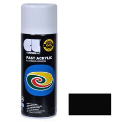 საღებავი-სპრეი Cosmos Lac SPRAY FAST ACRYLIC BLACK R9005 400ml 0140303