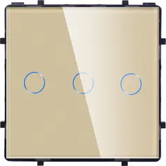 Выключатель без рамки сенсор Socket Elegant Wireless Wi-Fi 3 золото