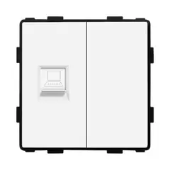 Розетка без рамки Socket Style 1 CAT6 RJ45 Internet белый