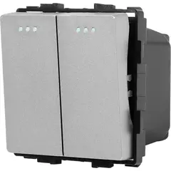 Switch Socket Style 2 2G-2W gray