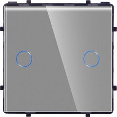 Выключатель без рамки сенсор Socket Elegant Wireless Wi-Fi 2 серый