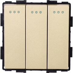 Выключатель Socket Style 3 3G-2W золото