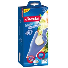 Одноразовые нитриловые перчатки Vileda Multi Sensitive M/L 40 шт