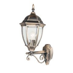 ბაღის სანათი New Light E27 IP44 ოქროსფერი შავი 1276S