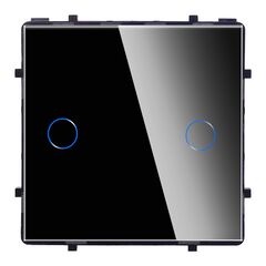 Выключатель без рамки сенсор Socket Elegant Wireless Wi-Fi 2 черный