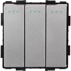 ჩამრთველი ჩარჩოს გარეშე Socket Style 3 ნაცრისფერი