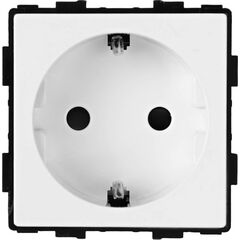 Розетка без рамки Socket Style 16A шторки белый