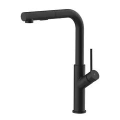 Смеситель для кухни с выдвижным изливом Rubineta Bona-35 Black