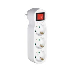 Splitter ORNO Schuko 3 switch white