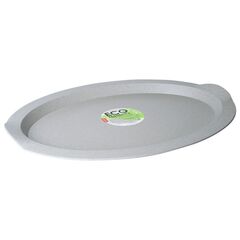 Поднос овальный Aleana ECO WOOD светло серый 47х35х4 см