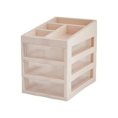 Organizer with sections with 3 drawers Aleana white