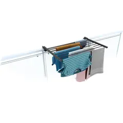 Balcony dryer with railing attachment Foxy Dry Duo Anthracite 102 cm