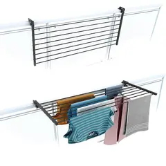 Balcony dryer with railing attachment Foxy Dry Duo Anthracite 118 cm