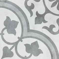 Porcelain tile Mercury Cuban Silver Ornate 22,3X22,3cm
