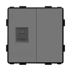 Розетка без рамки Socket Style 1 CAT6 RJ45 Internet серый