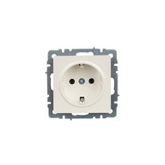 Socket IEK BRITE 1 16A RS11-1-0-Brj with grounding without frame
