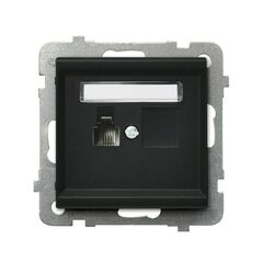 როზეტი ტელეფონის Ospel Sonata GPT-1R/m/33 1 განყოფილებიანი შავი