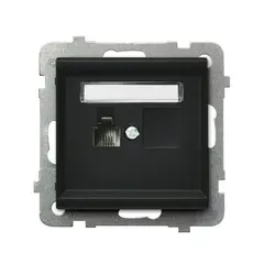 Telephone socket Ospel Sonata GPT-1R/m/33 1 sectional black