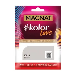 საღებავი-ტესტი ინტერიერის Magnat Kolor Love 25 მლ KL18 ნაცრისფერი