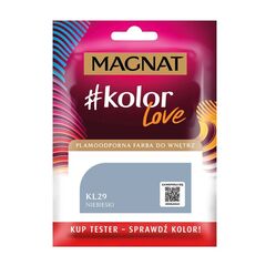 Interior paint test Magnat Kolor Love 25 ml KL29 light blue