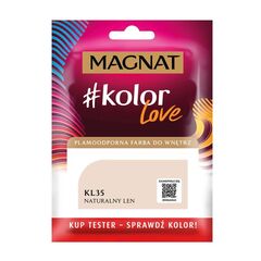 Interior paint test Magnat Kolor Love 25 ml KL35 natural linen