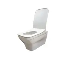 Wall mounted toilet with head cover BOCCHI Scala White