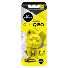 Ароматизатор Aroma Car Polymer Geo Cat Yellow Vanilla Noire