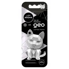 არომატიზატორი Aroma Car Polymer Geo Cat White Cotton Touch