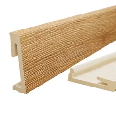 Skirting board Salag Alpha AP8140 2400x80x16 mm oak Kruger