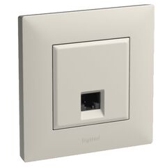 Розетка без рамки для телефона Legrand 768429 1 местная RJ11 кремовая без рамки