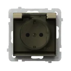Розетки с заземлением  IP-44 Sonata Schuko