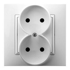 როზეტი OSPEL 2 82x82x45 თეთრი