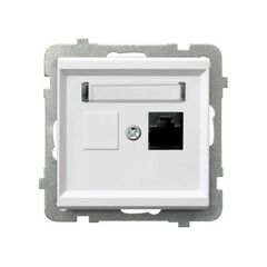 Computer socket Ospel Sonata GPK-1R/K/m/00 RJ45 Cat 5e 1 sectional white