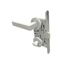 Set handle and lock BT Group 5-002-49 WT 70 mm white