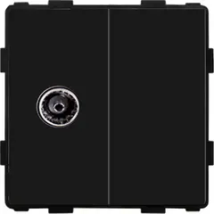 როზეტი ჩარჩოს გარეშე Socket Style TV შავი