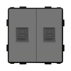 Розетка без рамки Socket Style 2 CAT6 RJ45 Internet серый