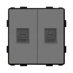 როზეტი ჩარჩოს გარეშე Socket Style 2 CAT6 RJ45 Internet ნაცრისფერი
