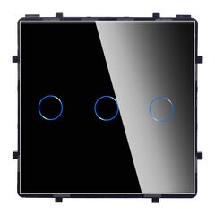 Выключатель без рамки сенсор Socket Elegant Wireless Wi-Fi 3 черный