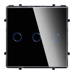 Выключатель без рамки сенсор Socket Elegant Wireless Wi-Fi 3 черный