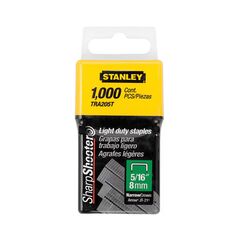 სტეპლერის პისტოლეტის ტყვიები  Stanley TRA205T 8 მმ/5/16" 1000 ც