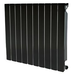 რადიატორი ალუმინის Leeya HF-500PTW Black 500 მმ