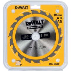 სახერხი დისკი ხისთვის DeWalt DT1943-QZ 190 მმ