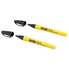 Construction marker Stanley 0-47-316 2 pcs black