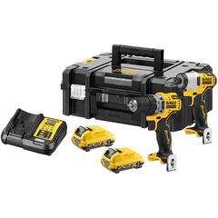 აკუმულატორის ინსტრუმენტების ნაკრები DeWalt DCK2110L2T-QW
