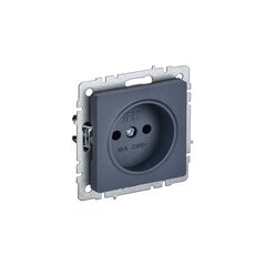 როზეტი IEK BRITE 1 10A RS10-1-0-BrM ჩარჩოს გარეშე