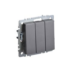 ჩამრთველი ჩარჩოს გარეშე IEK BRITE 3 10A VS10-3-0-BrS