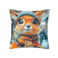 Подушка декоративная Home Line 45х45 см Белка с чашкой